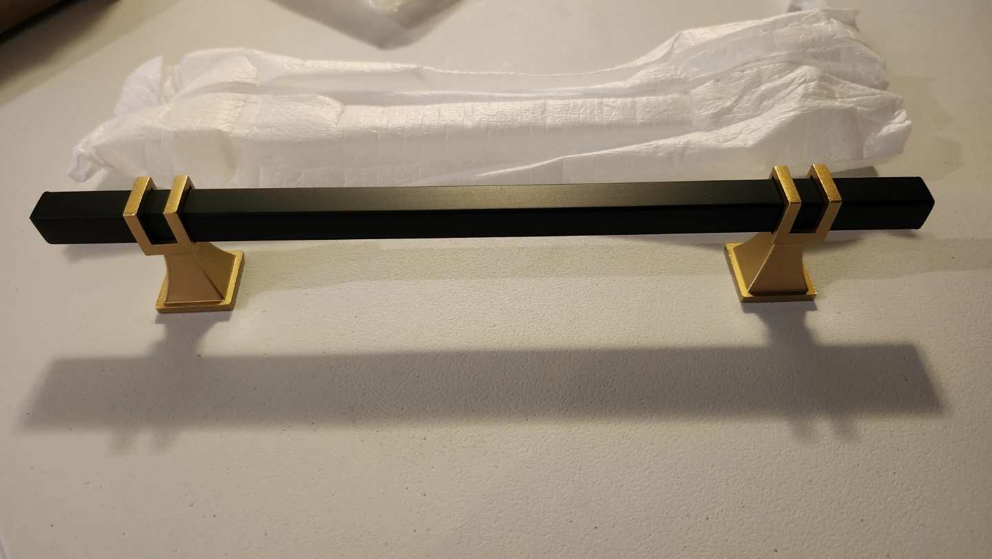 Black and Gold Cabinet Drawer Pulls (Set of 10) - photo 3