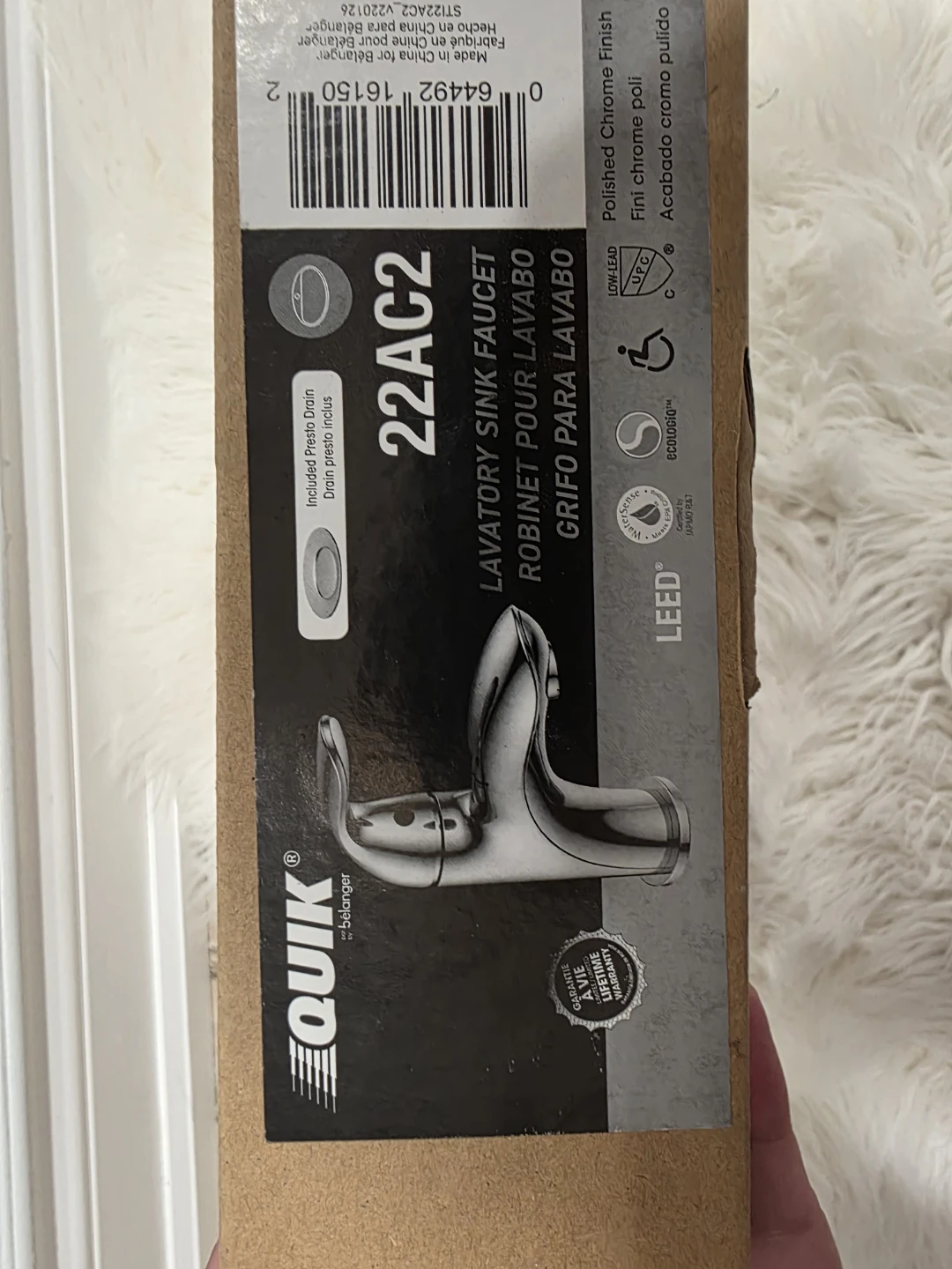 QUIK by Bolanger 22AC2 Lavatory Sink Faucet