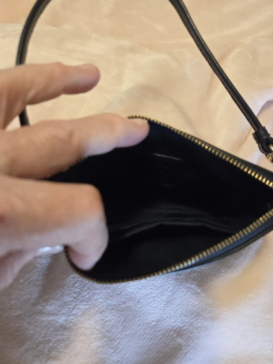 Coach Black Leather Wristlet Pouch - photo 2