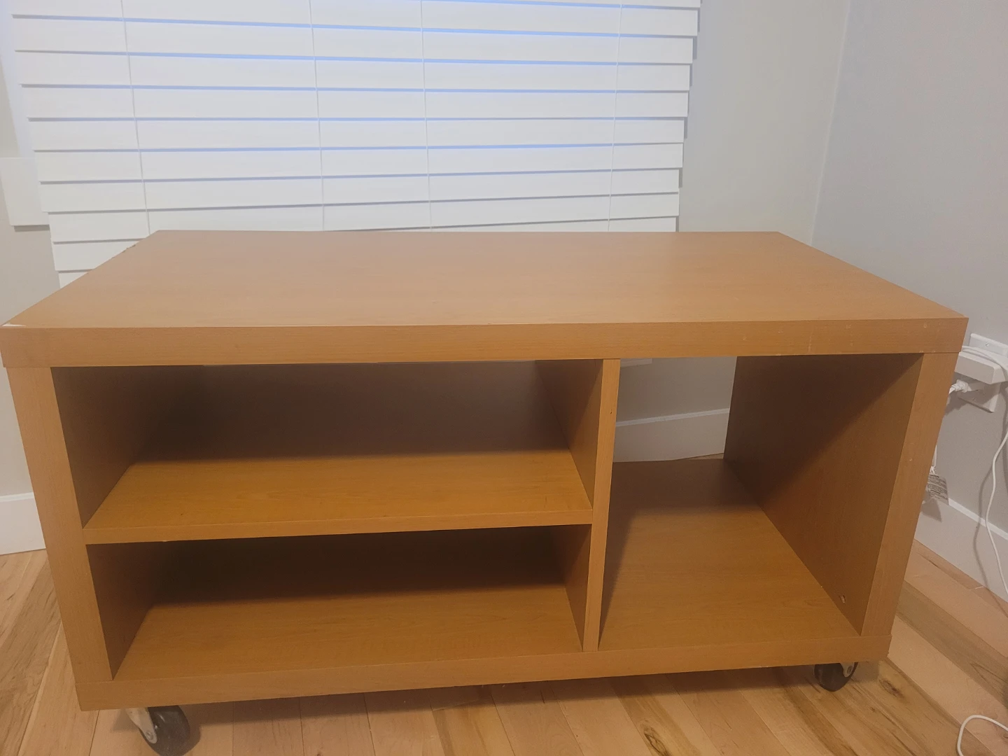 Wooden Storage Unit with Wheels