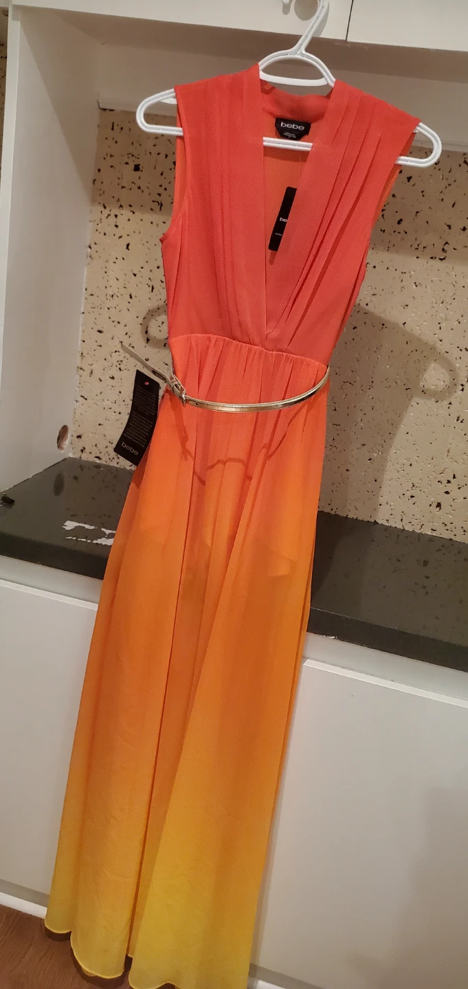 Bebe Ombre Maxi Dress Sz Small Petite - photo 2