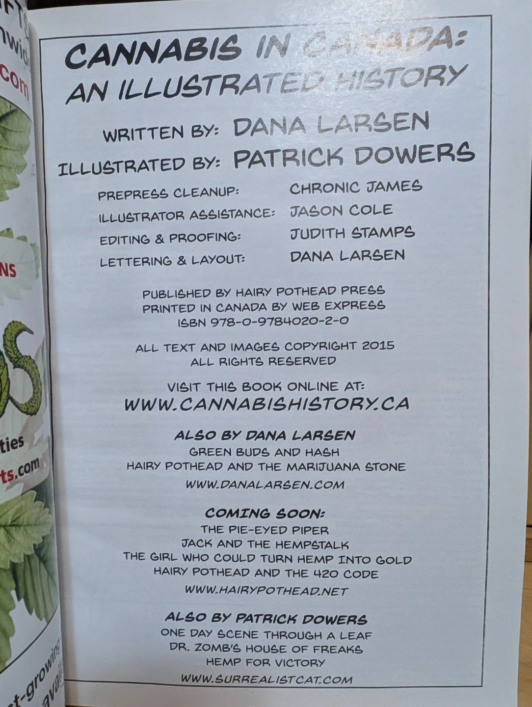 Cannabis in Canada: The Illustrated History Book - photo 3