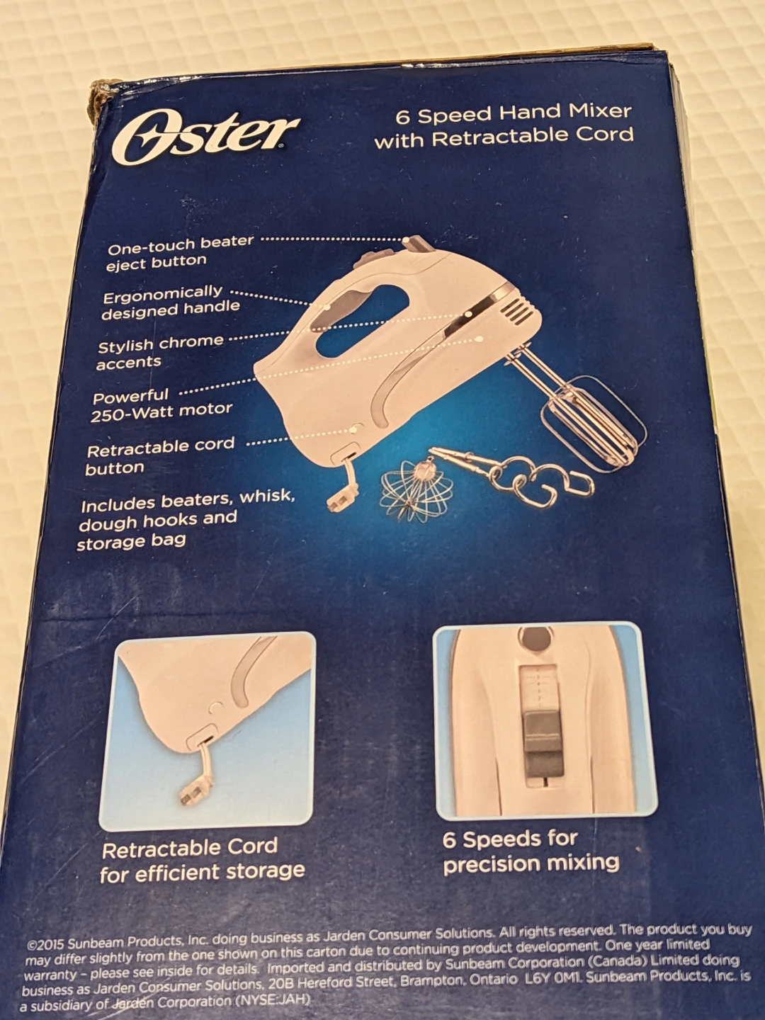 New Hand Mixer- Oyster 6 speed