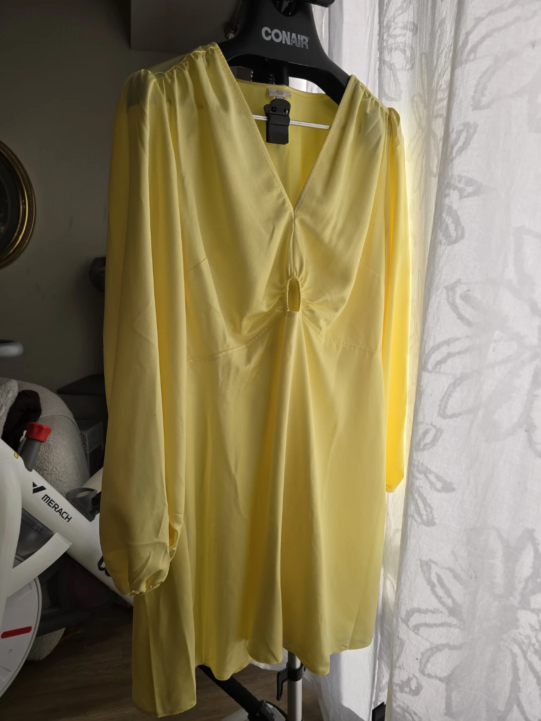 River Island Plus Yellow V-Neck Dress