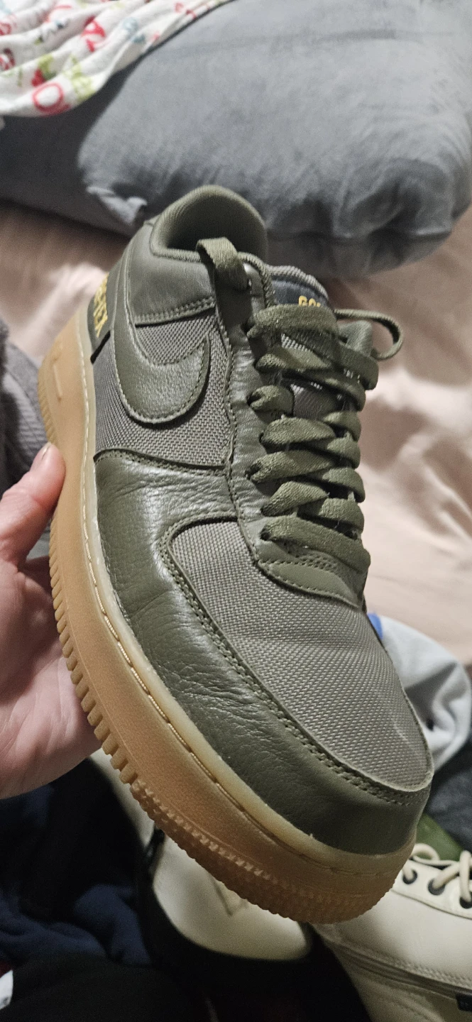 Nike Air Force 1 Gore-Tex Olive Sneakers - photo 5