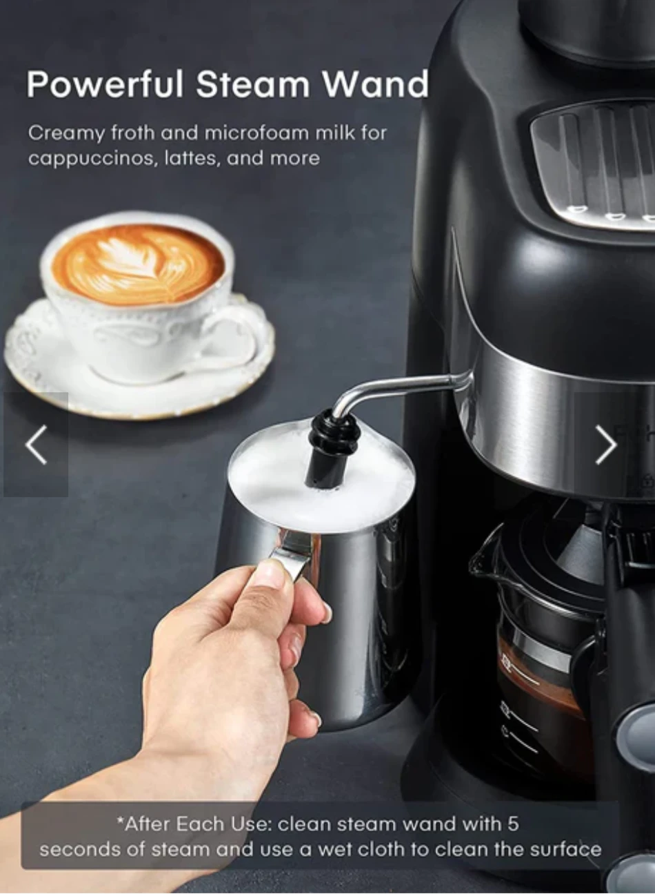 FOHERE Espresso Machine with Powerful Steam Wand - photo 4