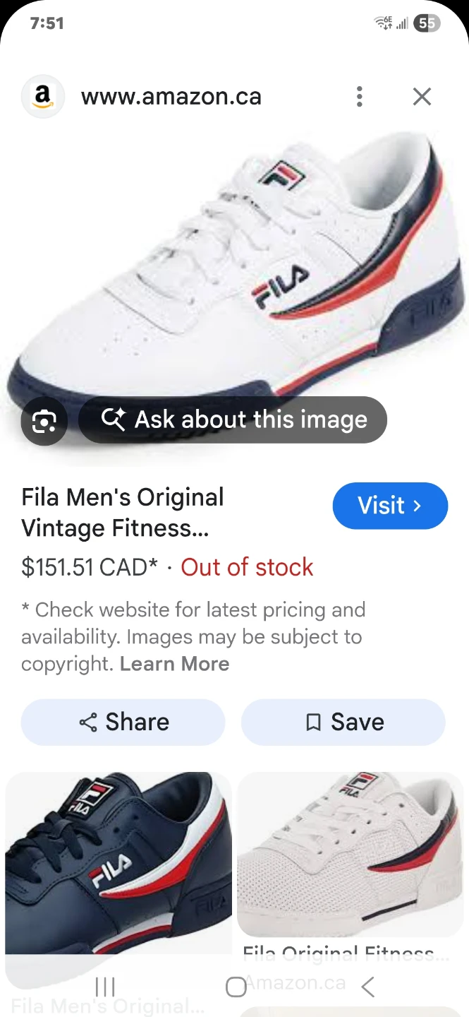 Fila Men's Original Vintage Fitness Shoes - photo 5