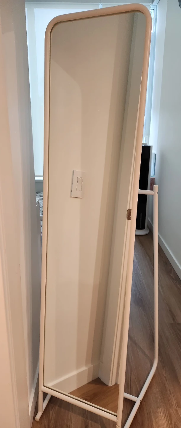 IKEA KNAPPER Standing Mirror White 48x160 cm