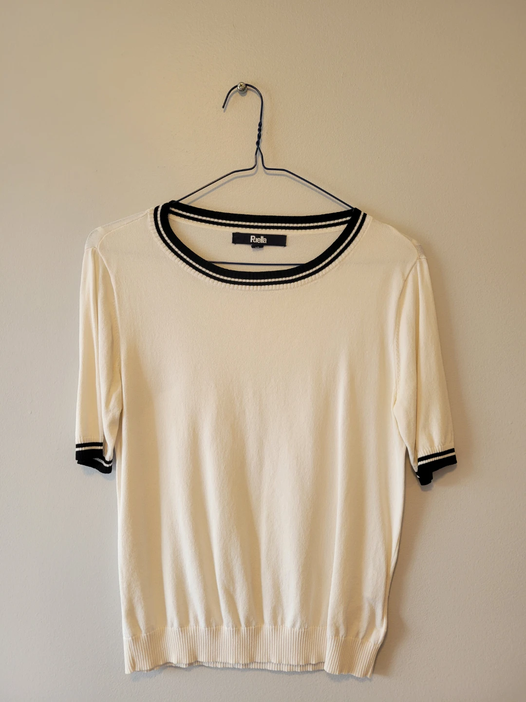 White & Black Striped T-Shirt