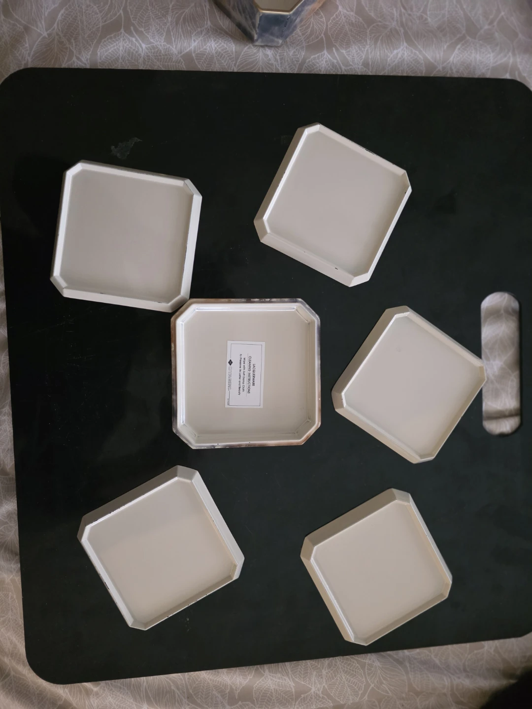 Japanese laquerware coasters vintage - photo 2