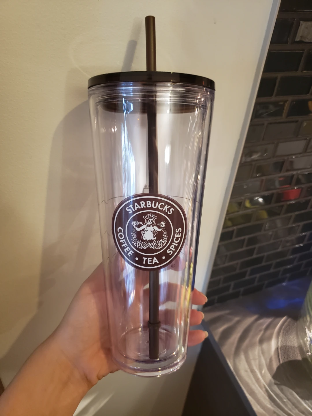 Starbucks "The First Store" Tumbler with Straw