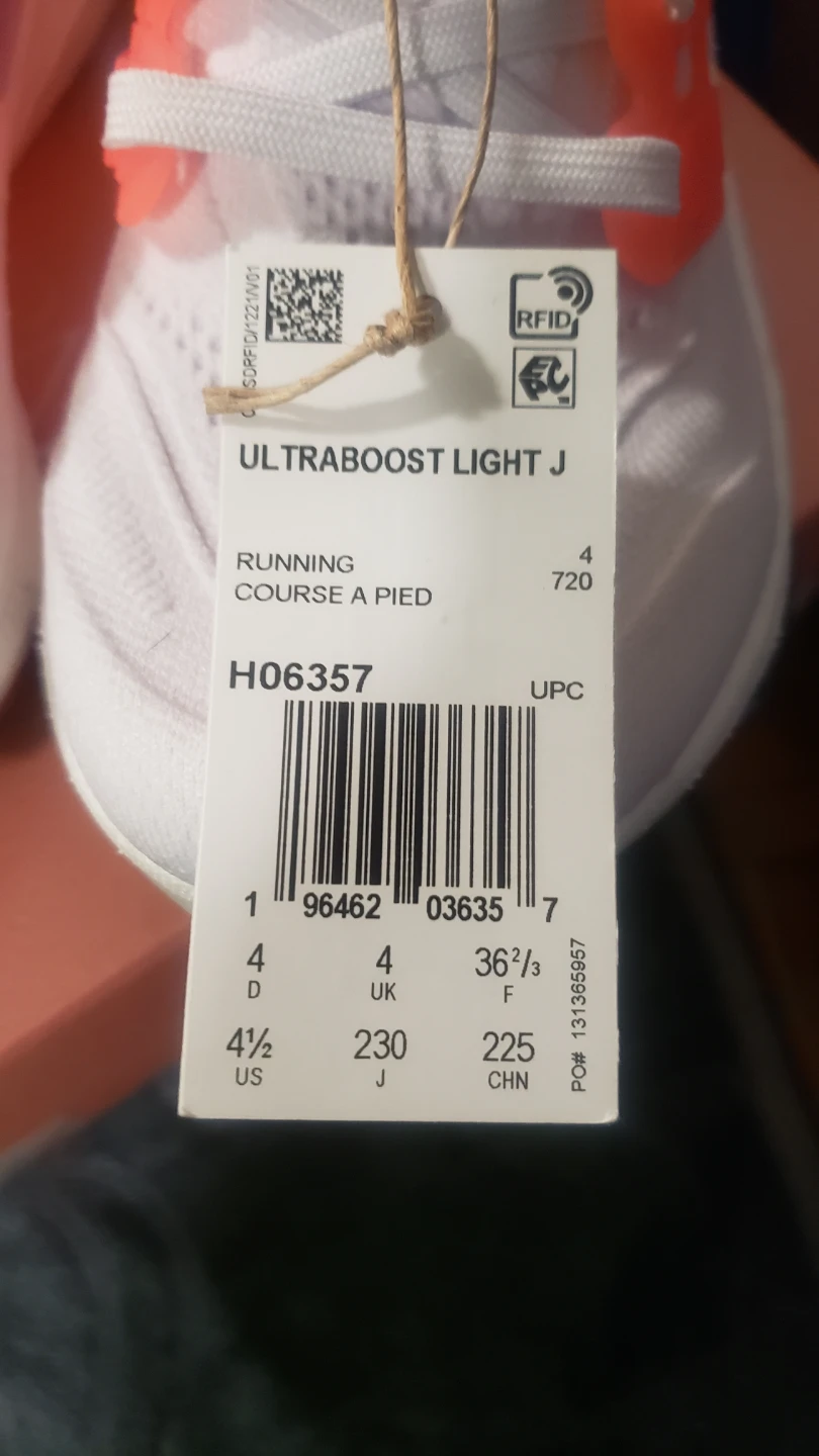 Brand new Adidas Girls Ultraboost Light J Running Shous - photo 2