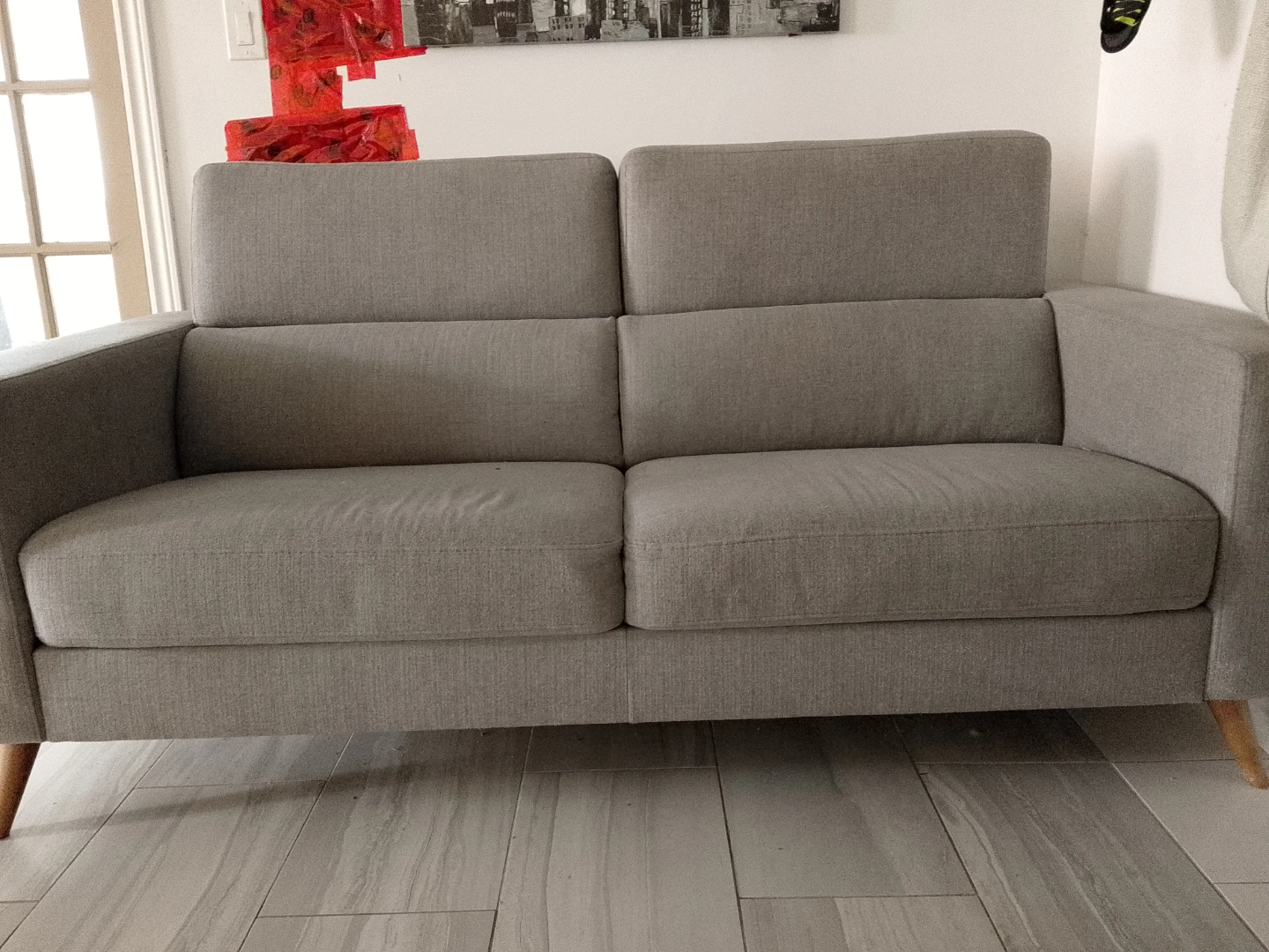 Grey Loveseat Sofa