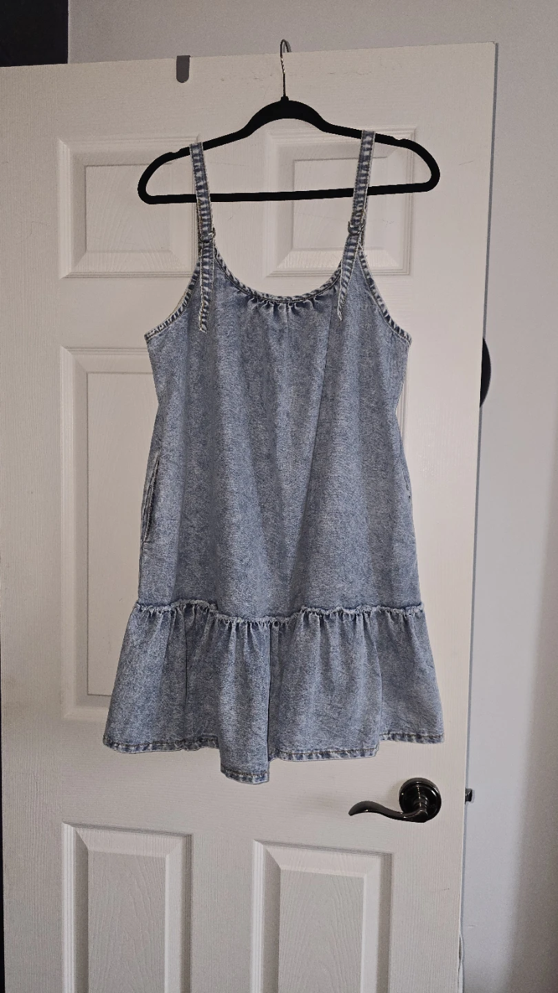 Denim Pinafore Dress
