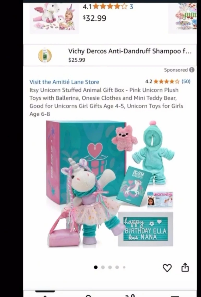 Amittie Lane Itsy Unicorn Stuffed Animal Gift Box - photo 2