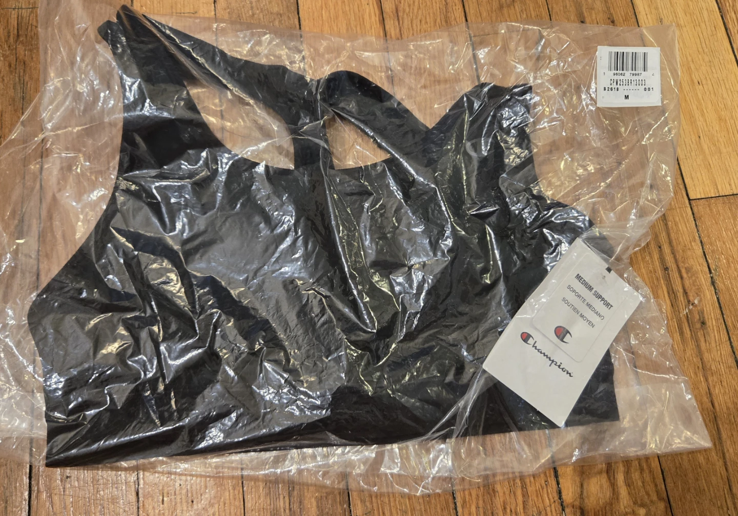 Champion Black Sports Bra Medium