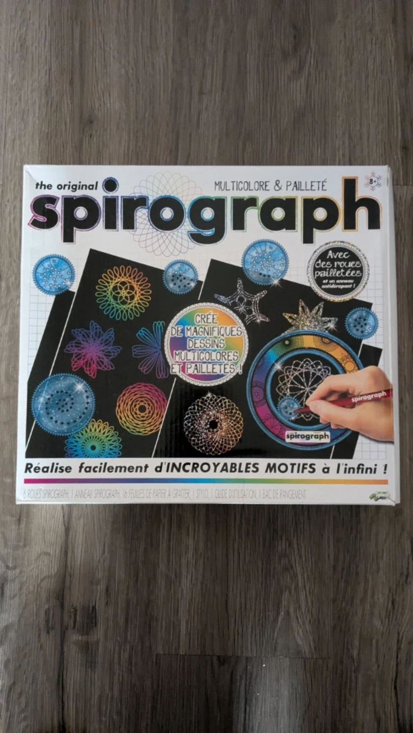 Spirograph Original Multicolore & Pailleté Drawing Set