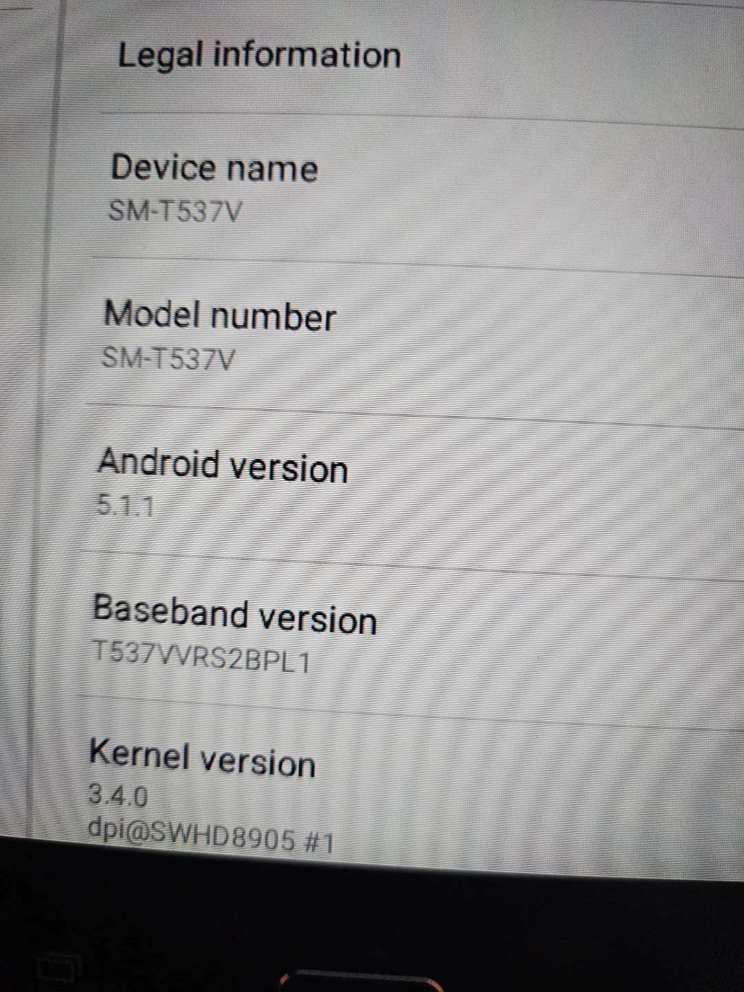 Samsung SM-T537V Tablet - photo 4