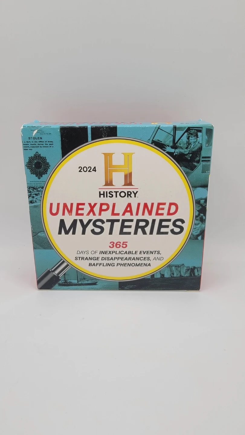 History Channel Unexplained Mysteries 2024 Boxed Desk Calendar - photo 2