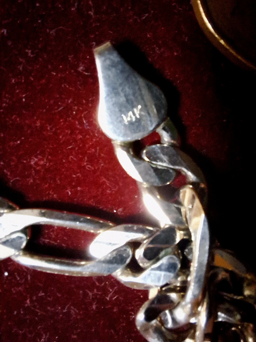 * SOLD * - 14k White Gold plated necklace. - photo 2