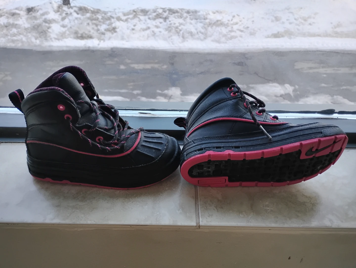 Nike Toddler Winter Boots - Black/Pink - Size 12C