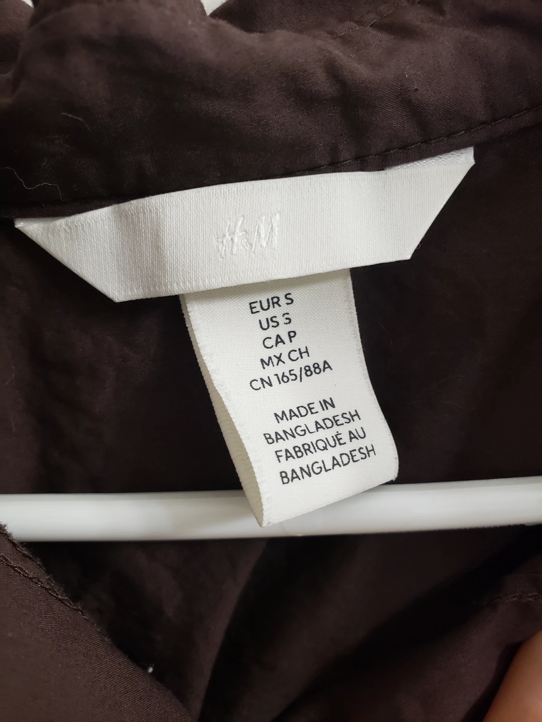 H&M oversized Brown Button-Up Shirt - Size S - photo 3