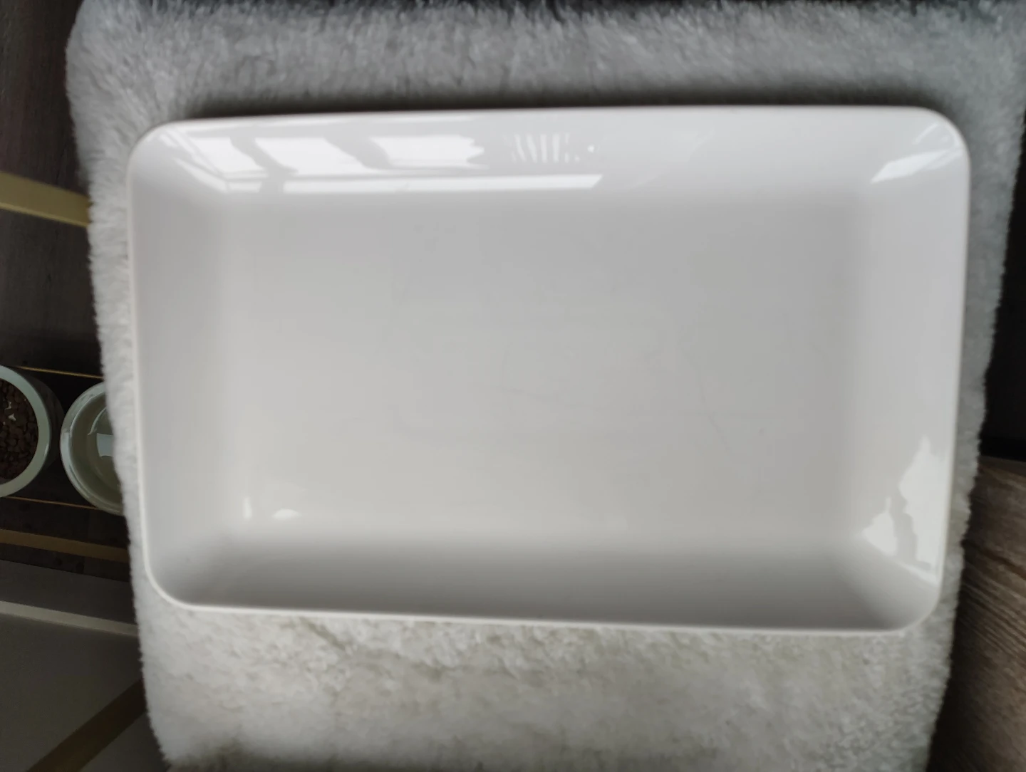 White Rectangular Serving Platter