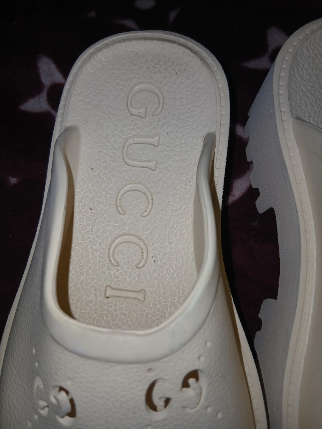 Gucci Platform Slides - White - Size 39 - photo 3