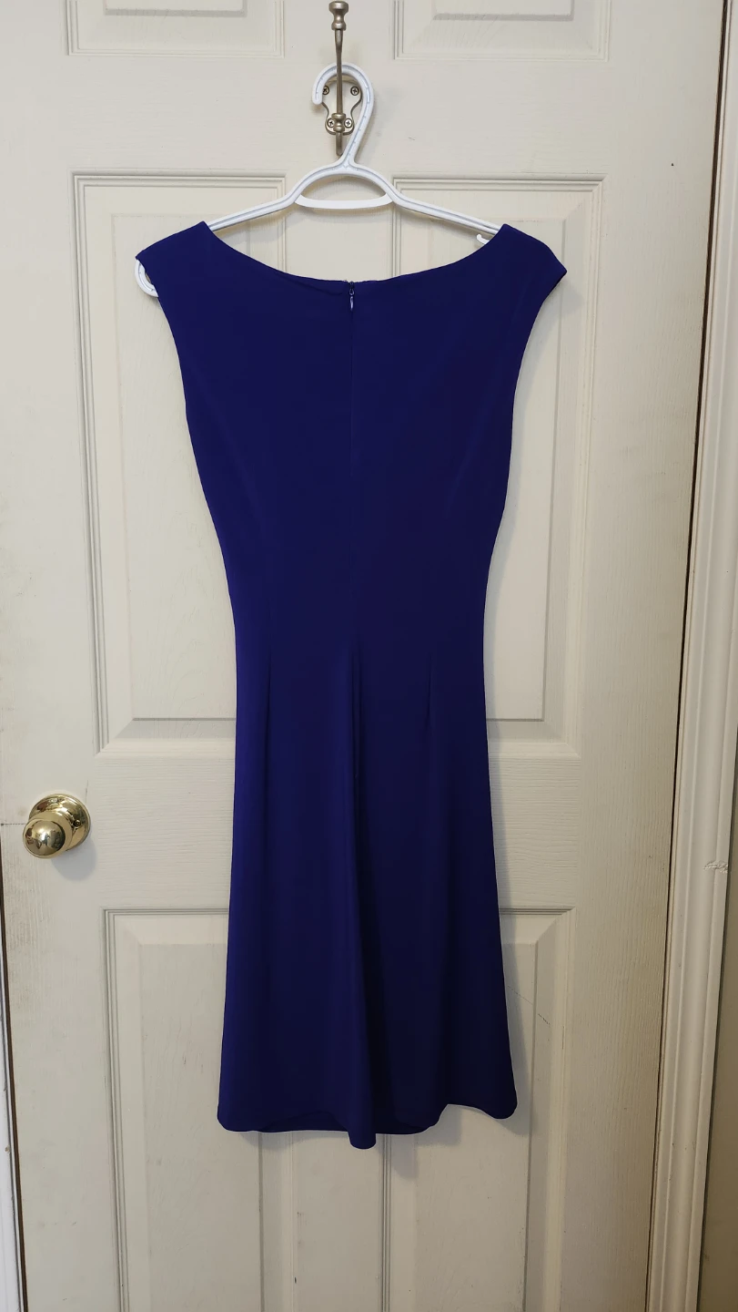 Blue Ruched Sheath Dress - photo 2