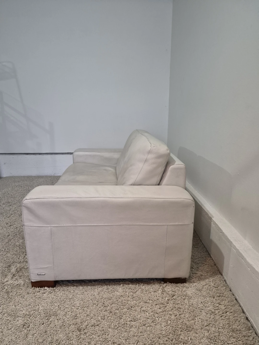 Natuzzi Real Leather 2 Seater Loveseat Sofa - photo 4