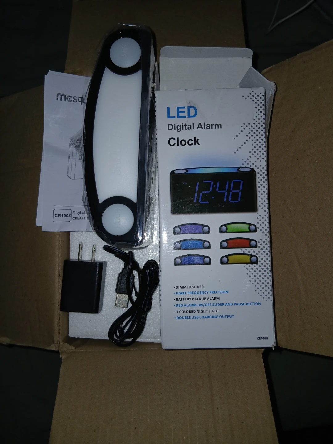 LED Digital Alarm Clock - photo 2