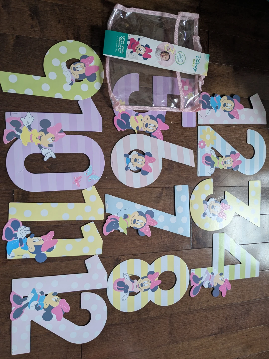 Disney Minnie Mouse Jumbo Number Milestone Set