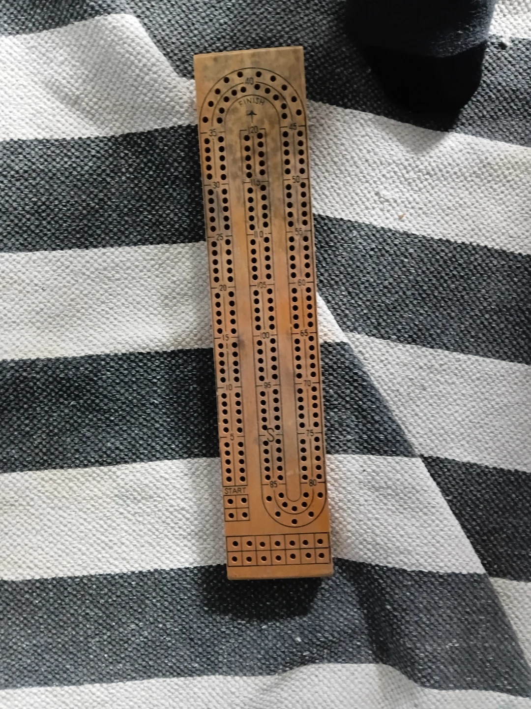 Vintage cribbage board