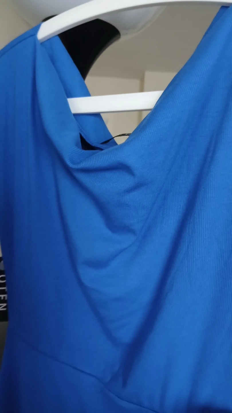 Blue Dress - 95% Rayon, 5% Spandex - photo 3