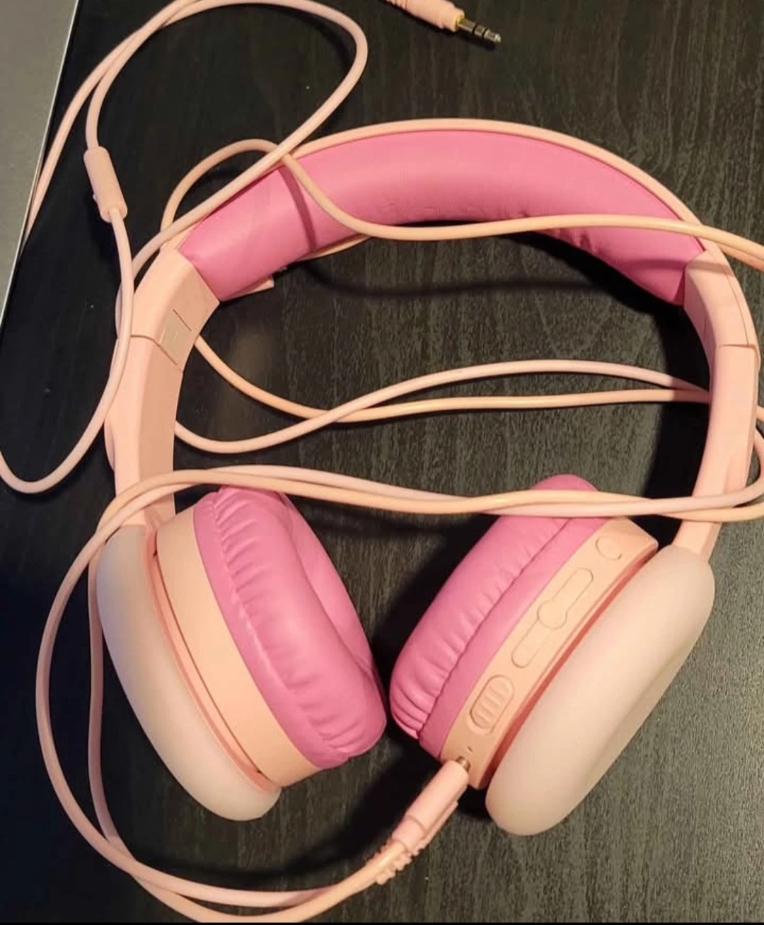 BIGGERFIVE Kids Headphones with LED Lights - Pink/Purple