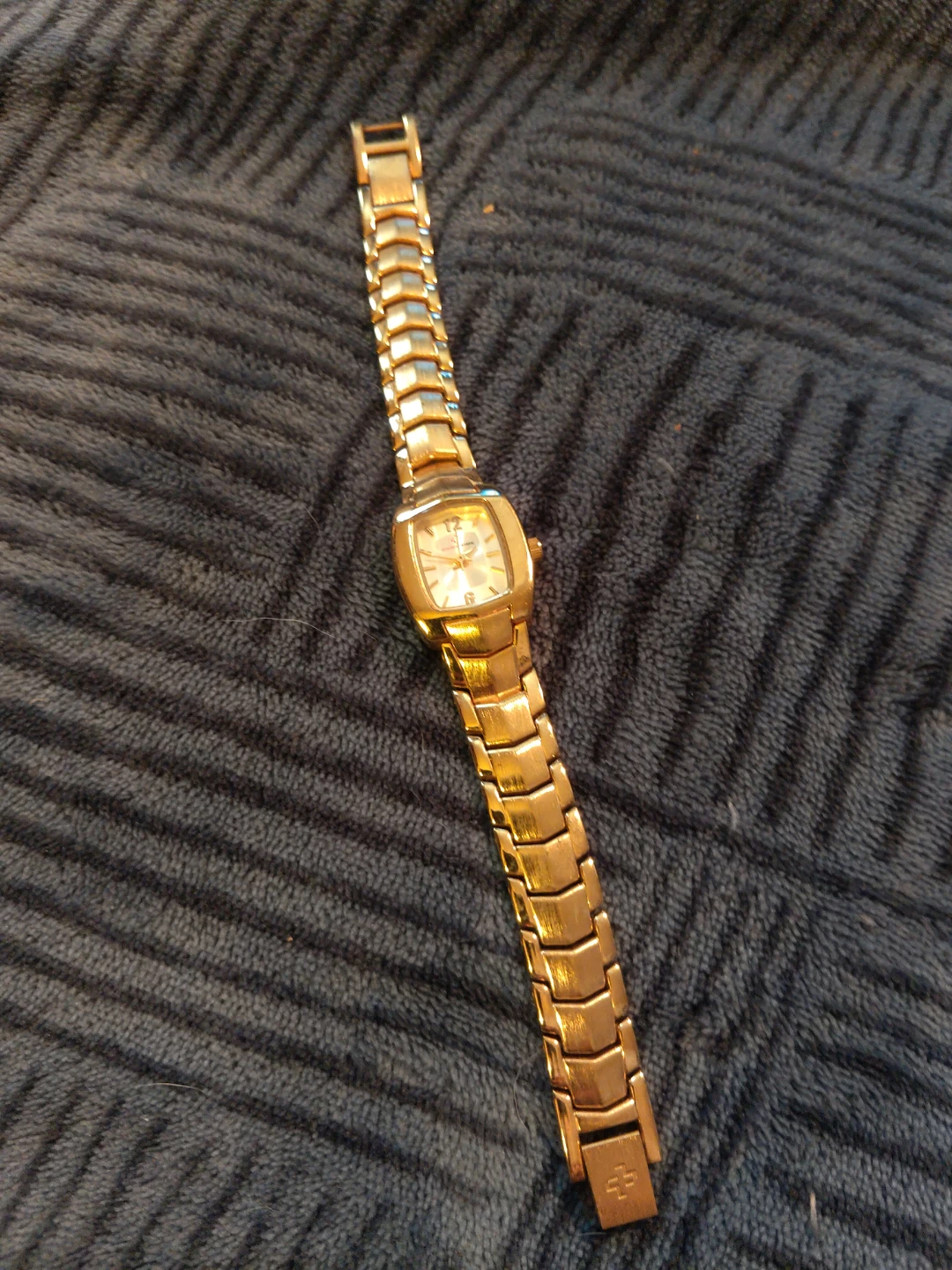 Women's Gold Tone Swiss Time Watch