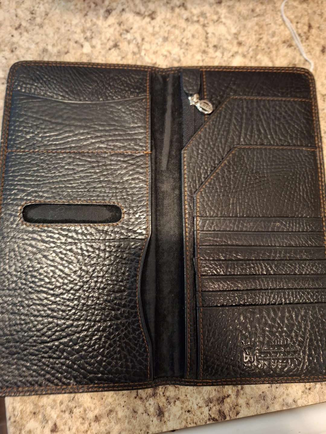 X.D.L.D. Paris Black Leather Bifold Wallet - photo 2