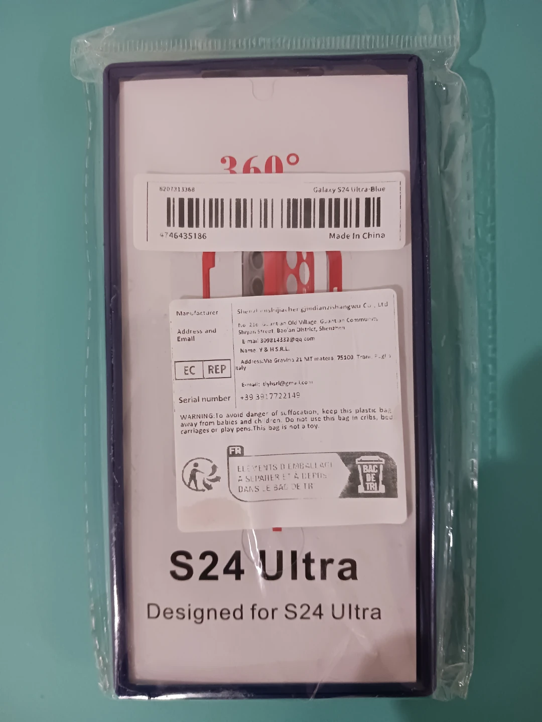 Cover for Samsung Galaxy S24 Ultra - Full Body Protection. Blue - photo 5