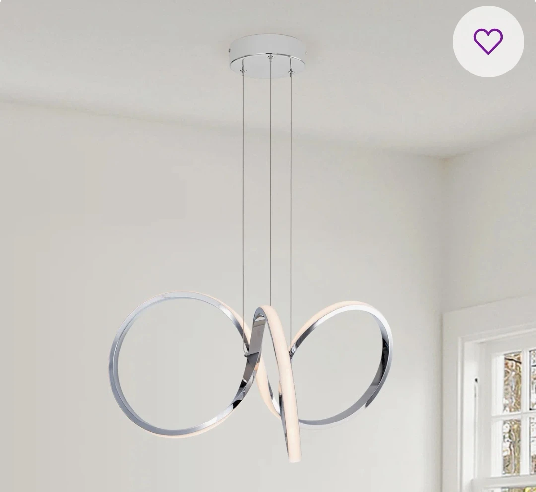 Artika Swirl 30-Watt Integrated LED Pendant Light