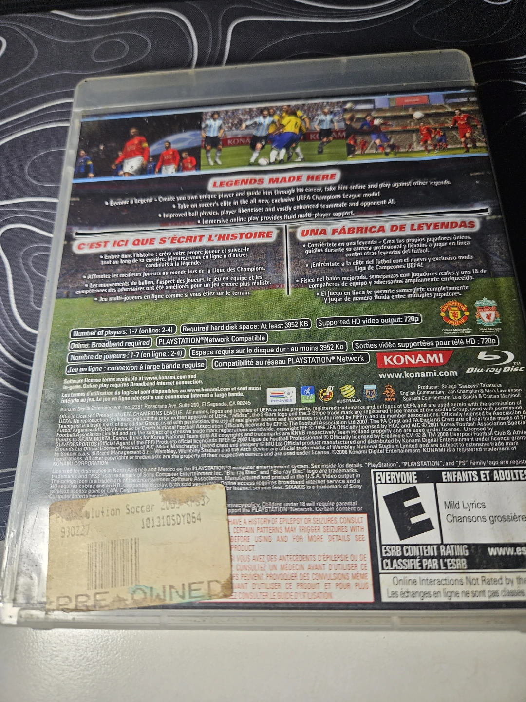Pro Evolution Soccer 2009 - PlayStation 3 - photo 2