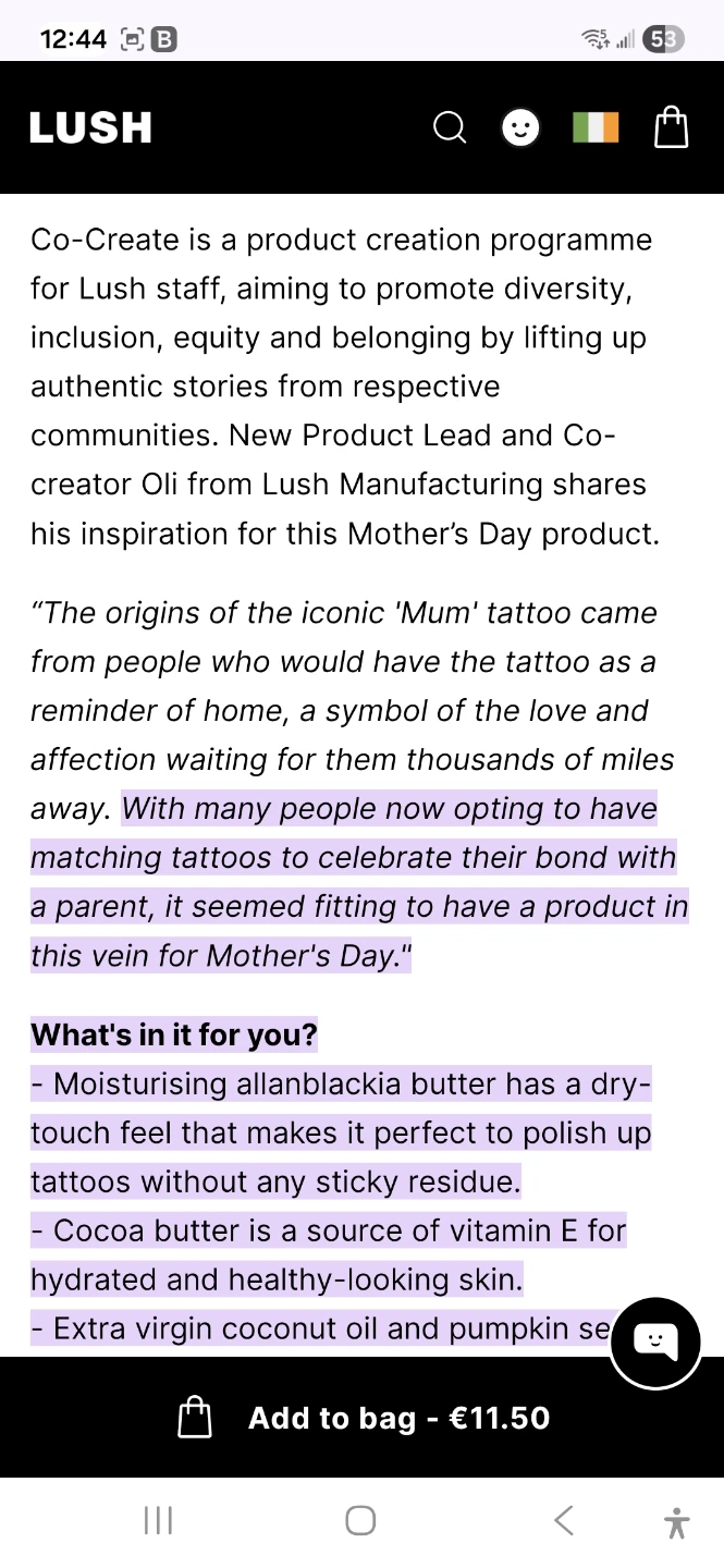 LUSH Symbol of Love Tattoo Brightening Balm - photo 2
