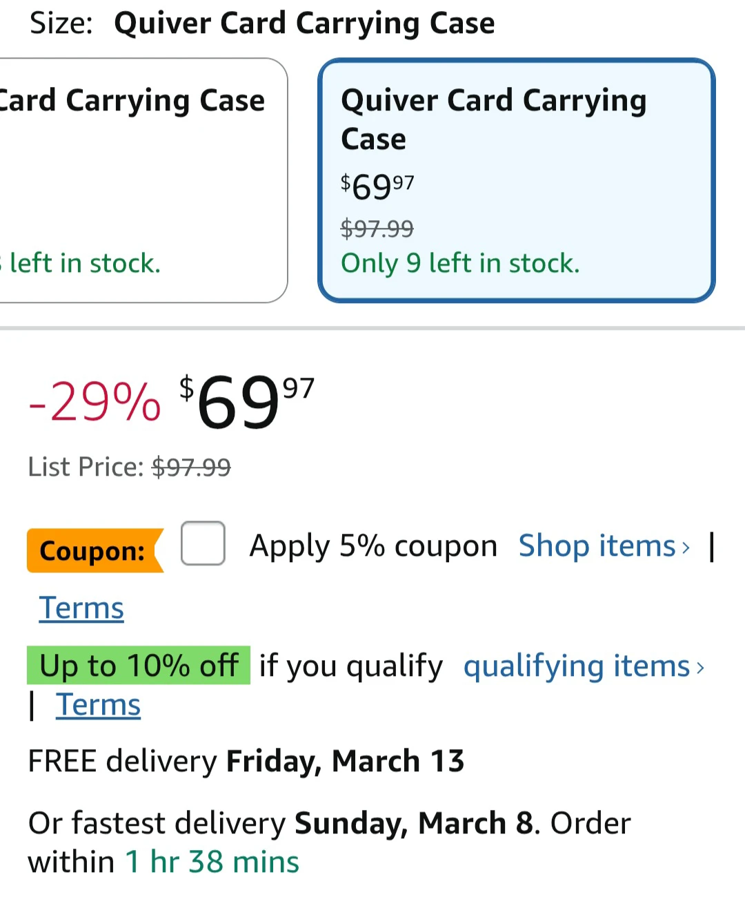 Quiver Card Carrying Case - photo 4