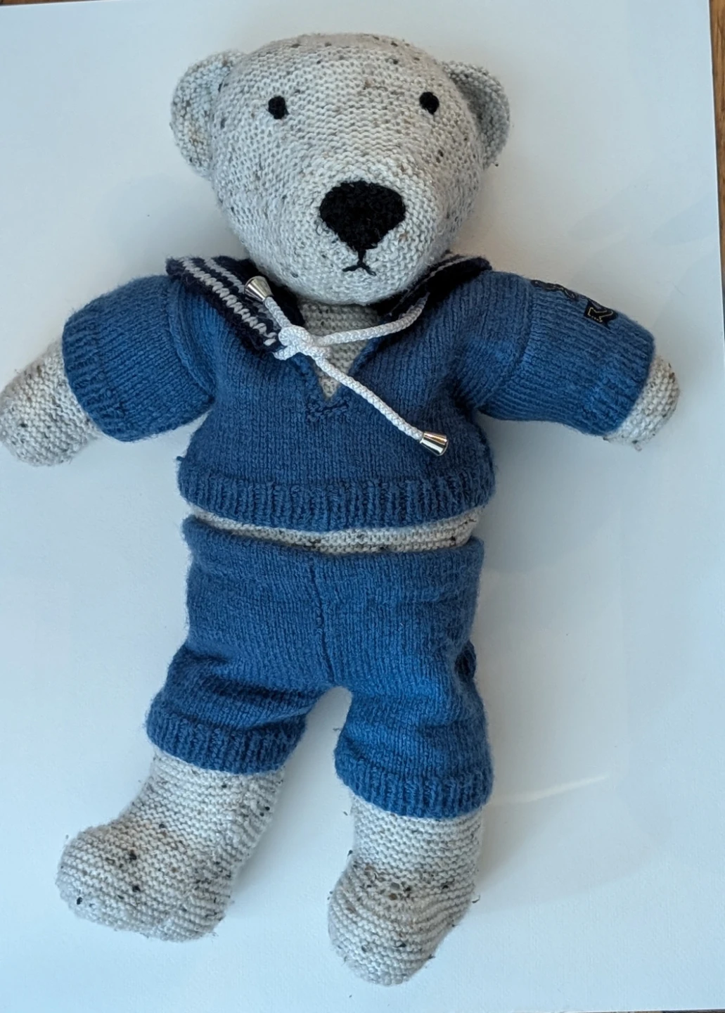 Hand kitted Teddy Bear - photo 4