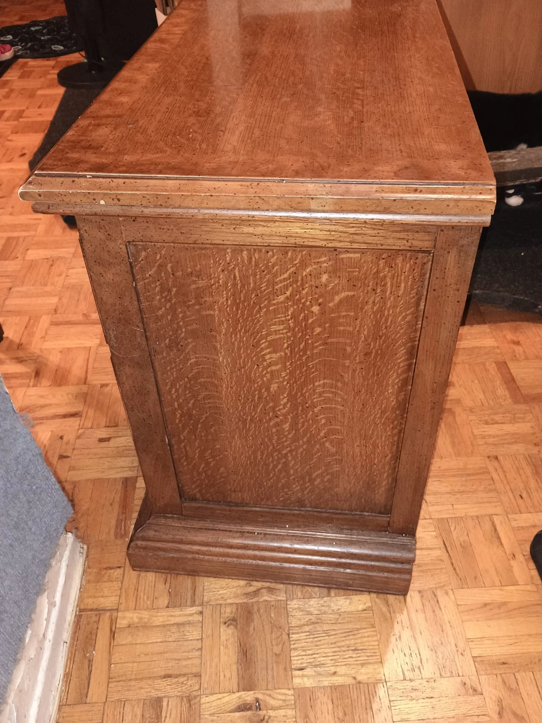Vintage Wooden Side Table with Drawer and Cabinet 🥕 - photo 3
