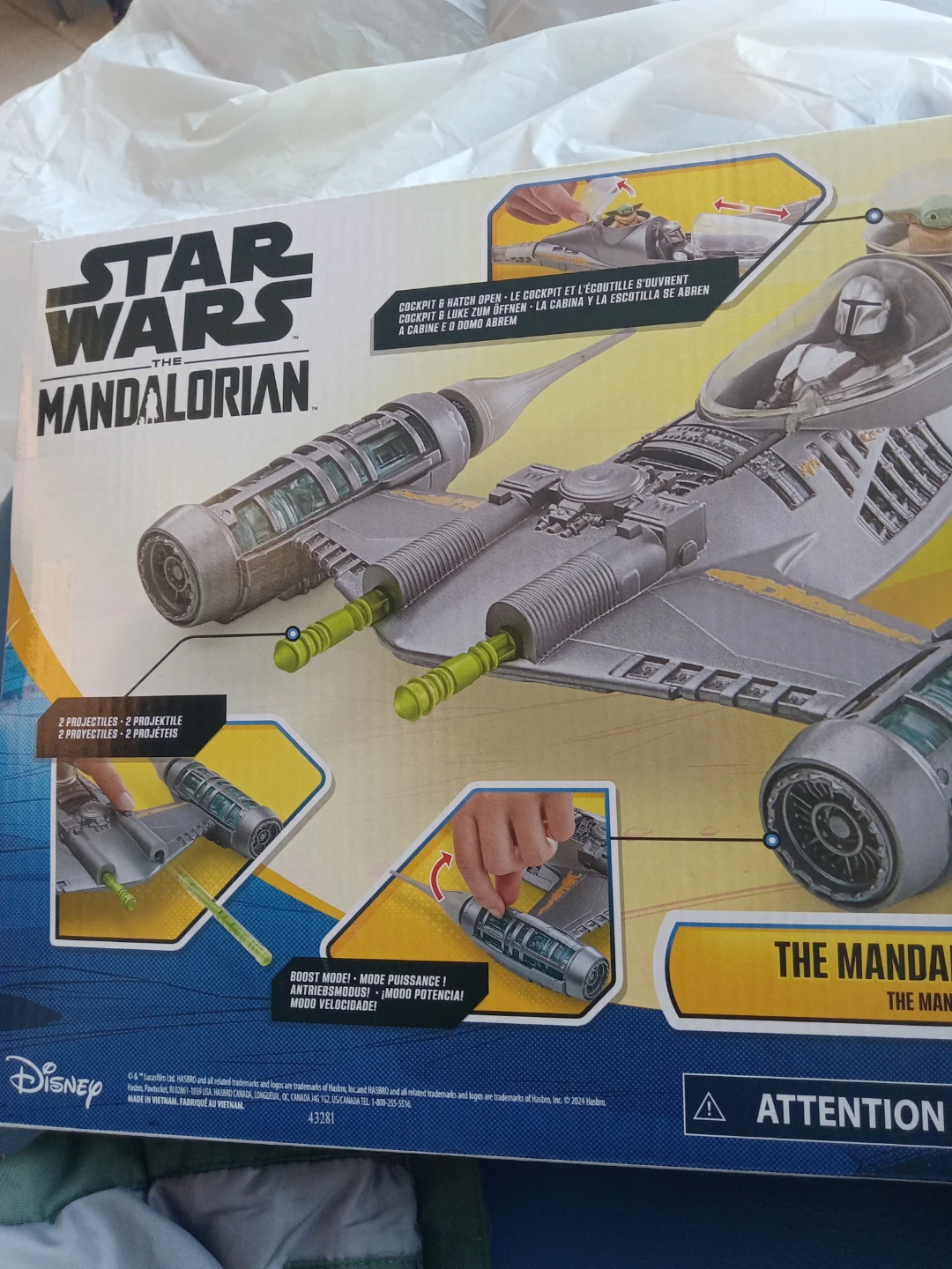 Star Wars The Mandalorian's N-1 Starfighter Toy with Figures - photo 5
