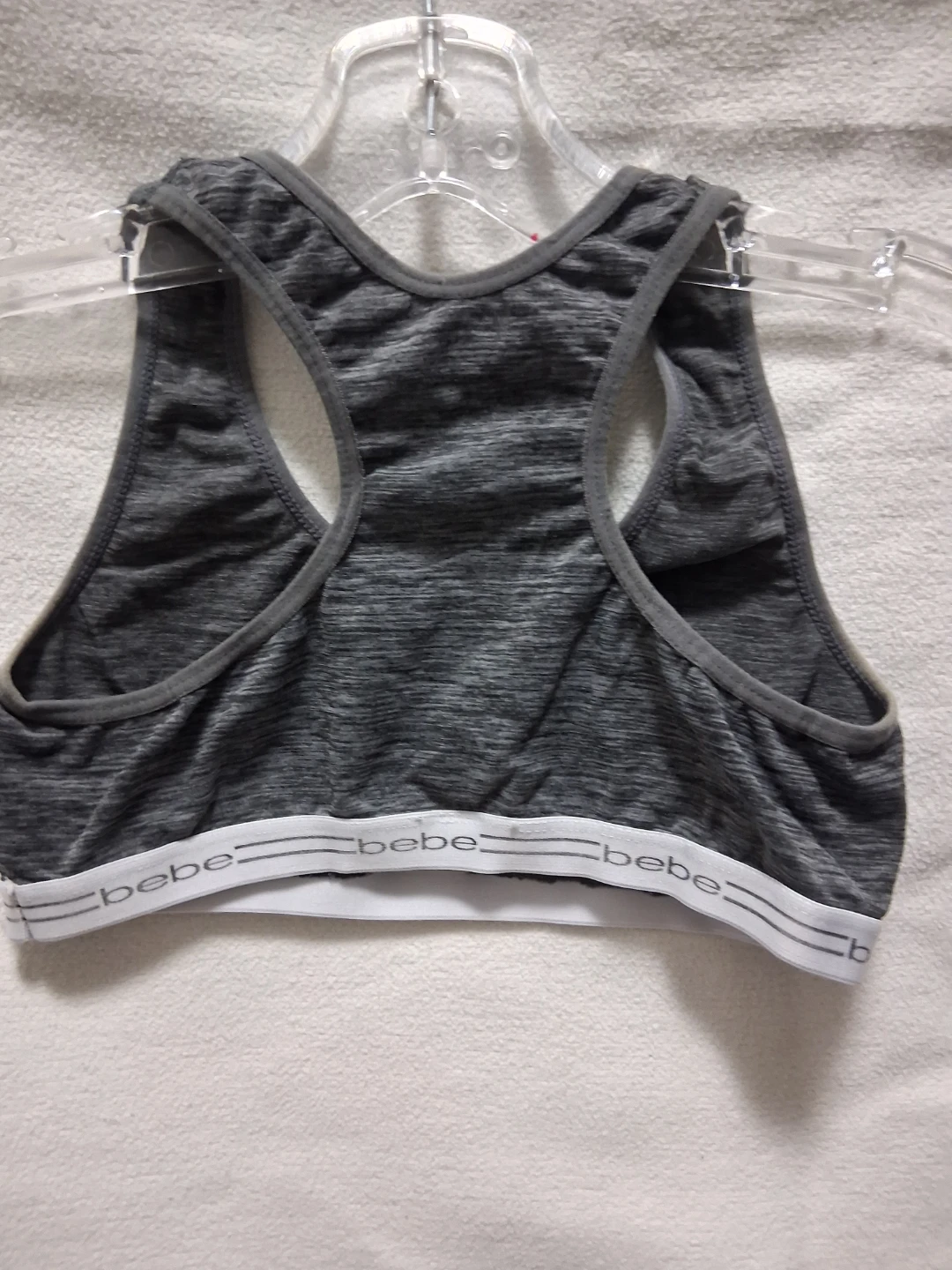 Bebe Girls Grey Sports Bra Size L/G - photo 4