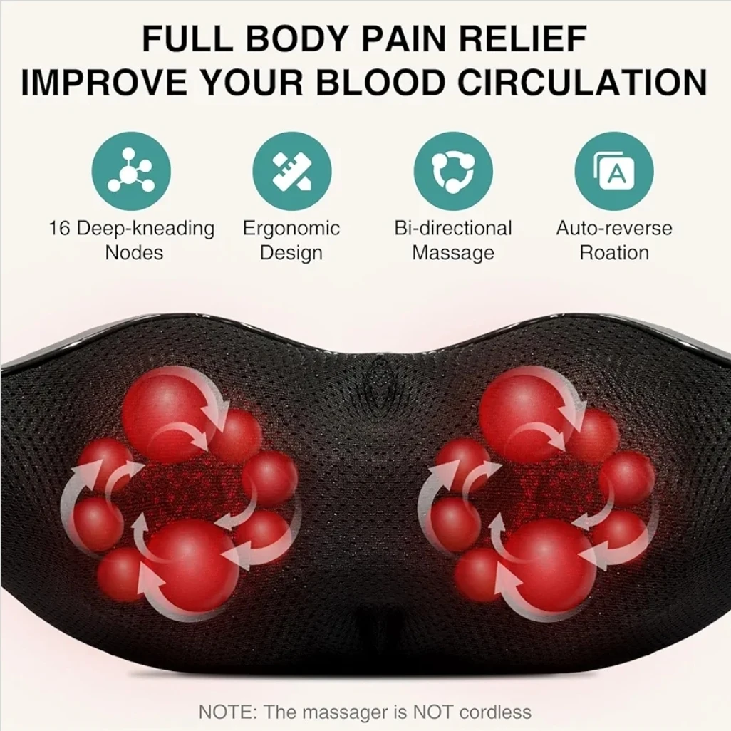 Nekteck Neck and Shoulder Massager with Heat - photo 4