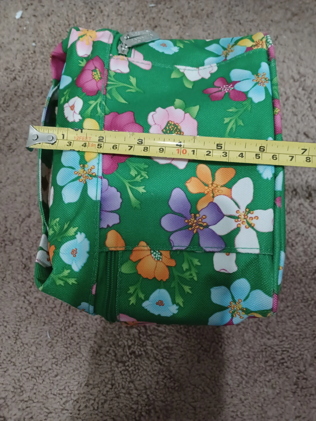 Green Floral Cosmetic Bag - photo 5
