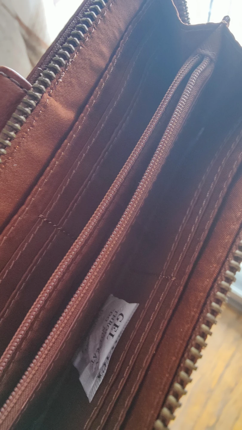 Fossil Medium Zip Clutch Wallet - Brown - photo 4