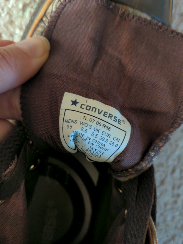 Converse All Star Plaid High Top Sneakers m6.5 w8.5 - photo 5